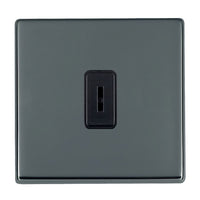 Hamilton 7G28RRTBK-B Hartland G2 Screwless 10AX Push To Make/Push to Break Retractive Plate Switch - Black Nickel, Black Insert