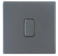 Hamilton 7G2AR31GA-QG Hartland G2 Screwless 1G 10AX Intermediate Plate Switch - Anthra Gray, Quartz Grey Insert