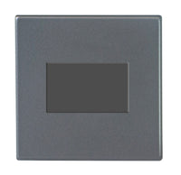 Hamilton 7G2ATPQG-QG Hartland G2 Screwless 10A Triple Pole Fan Isolator Plate Switch - Anthra Gray, Quartz Grey Insert
