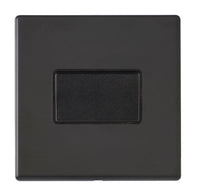 Hamilton 7G2MBTPBL-B Hartland G2 Screwless 10A Triple Pole Fan Isolator Plate Switch - Matt Black, Black Insert
