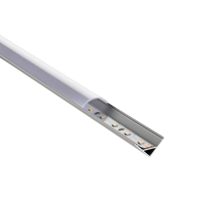 Saxby 80501-30PK Rigel Corner 2m Aluminium Profile/Extrusion Silver - 30 Pack