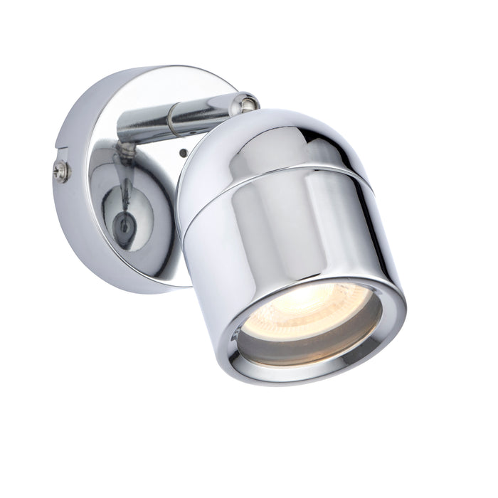 Saxby 81569 Knight IP44 GU10 Single Spotlight - Chrome (Lamp Not Included)