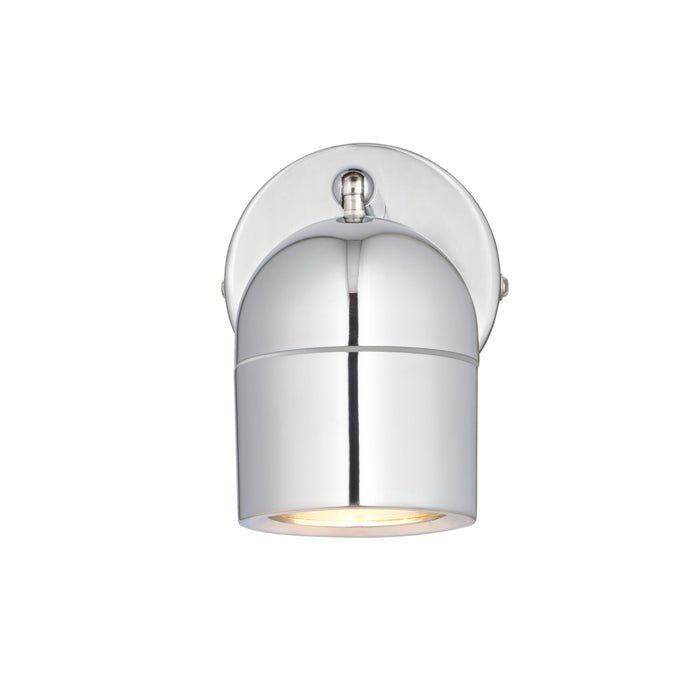 Saxby 81569 Knight IP44 GU10 Single Spotlight - Chrome (Lamp Not Included)