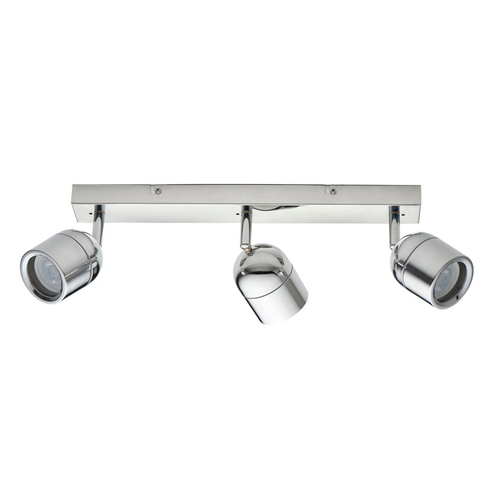 Saxby 81570 Knight IP44 GU10 Triple Bar Spotlight - Chrome (Lamp Not Included)
