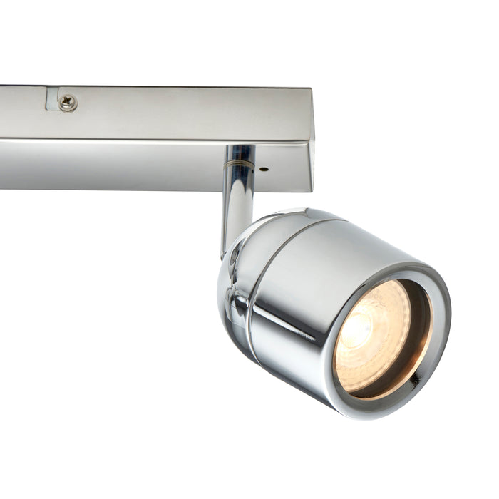 Saxby 81570 Knight IP44 GU10 Triple Bar Spotlight - Chrome (Lamp Not Included)