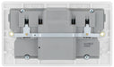 BG 822ARCD White Round Edge Type A RCD Protection Double Switch 13A - westbasedirect.com