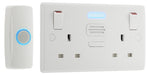 BG 822BELL White Round Edge 13A 2G Switched with Door Chime - westbasedirect.com
