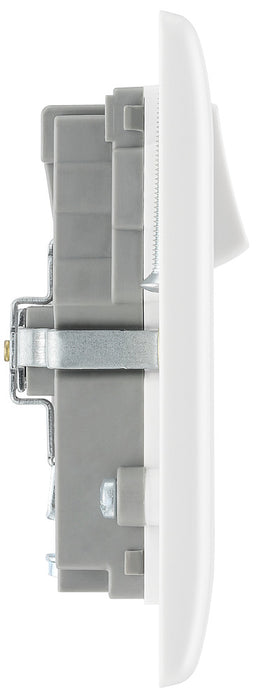BG 822U3 White Round Edge 13A Double Socket + 2x USB - westbasedirect.com