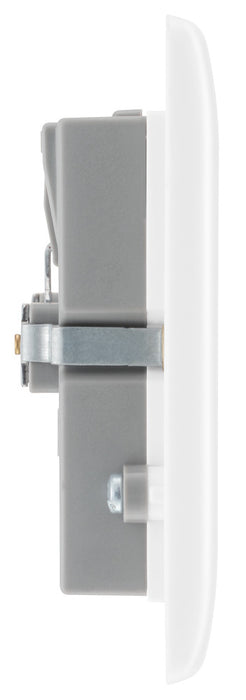 BG 824U44 White Round Edge 13A Double Socket + 4x USB - westbasedirect.com