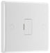 BG 855 White Round Edge Unswitched Spur + Cable Outlet - westbasedirect.com