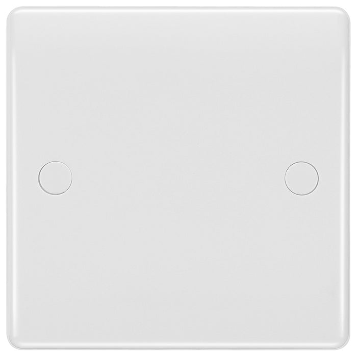 BG 858 White Round Edge Flex Oultet Plate 25 A - westbasedirect.com