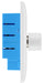BG 881S/HC White Moulded Round Edge 1 Gang 2 Way Secondary Smart Dimmer Switch - westbasedirect.com