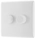 BG 882M/HC White Moulded Round Edge 2 Gang 2 Way Master Smart Dimmer Switch - westbasedirect.com