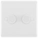 BG 882S/HC White Moulded Round Edge 2 Gang 2 Way Secondary Smart Dimmer Switch - westbasedirect.com