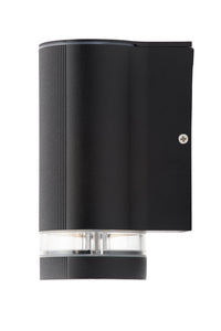 Forum Zink ZN-35593-BLK Helix GU10 IP44 Aluminium Down Wall Light Black 35W Max. - westbasedirect.com