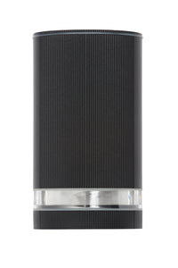 Forum Zink ZN-35593-BLK Helix GU10 IP44 Aluminium Down Wall Light Black 35W Max. - westbasedirect.com