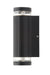 Forum Zink ZN-35594-BLK Helix GU10 IP44 Aluminium Up & Down Wall Light Black 35W Max. - westbasedirect.com