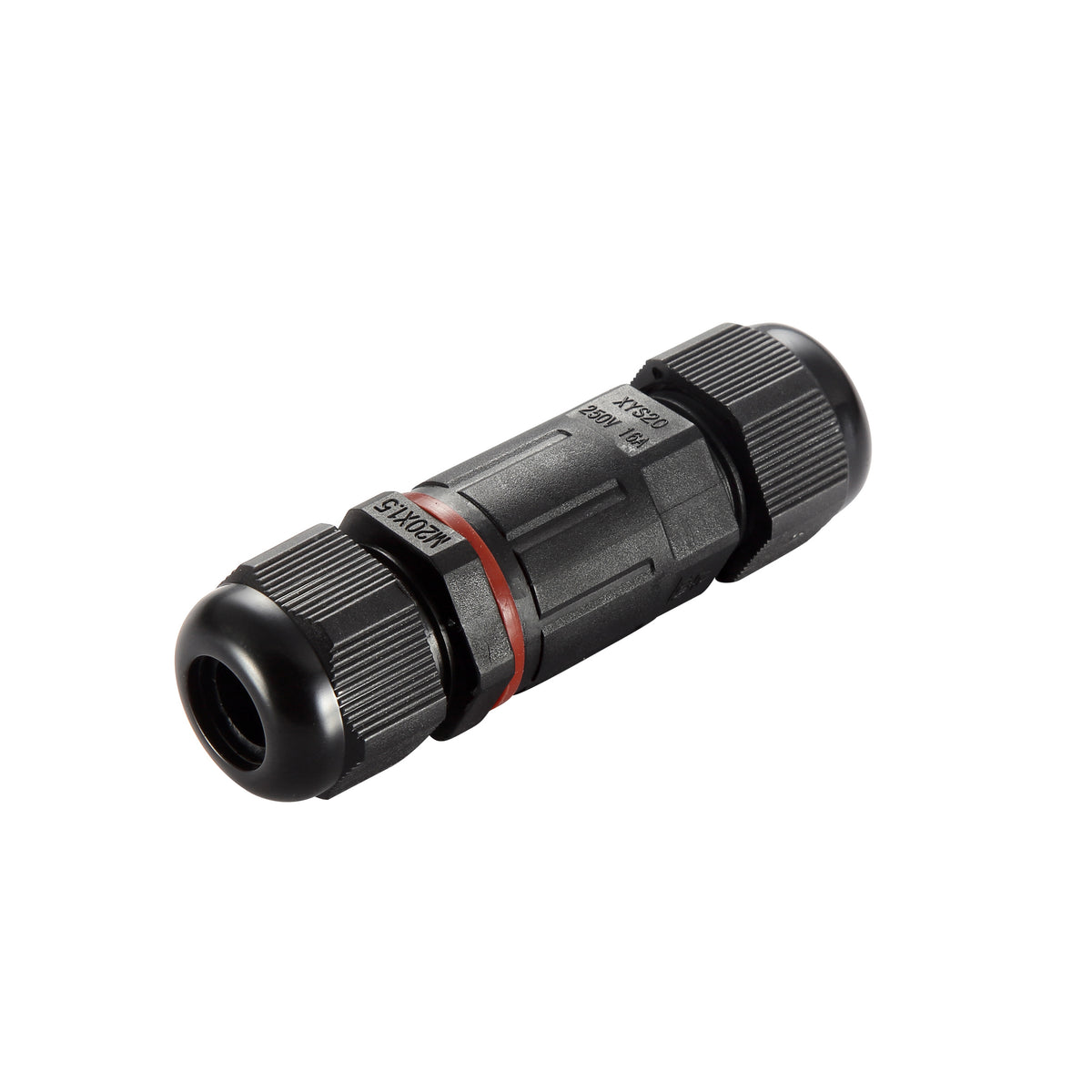 Saxby 90131 Inline IP68 Connector straight IP68 Black nylon ...