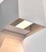 Saxby 90961 Glover CCT 2lt wall IP44 5.5W Matt white paint & clear glass 2 x 5.5W LED module (SMD 2835  CCT) CCT - westbasedirect.com
