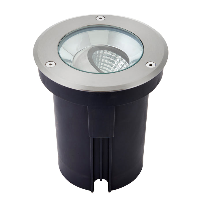 Saxby 90963 Hoxton IP67 13W Brushed stainless steel & clear glass 13W LED module (COB) Cool White - westbasedirect.com
