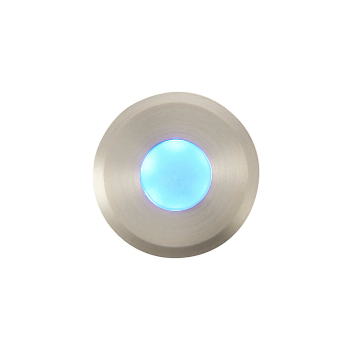 Saxby 91956 Hades blue IP67 1.2W Frosted pc & satin nickel effect plate 1.2W LED module (SMD 2835) Blue