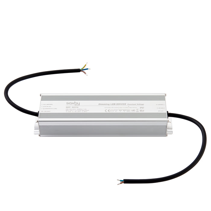 Saxby 92510 LED Driver Constant Voltage iP67 24V 200W Dimmable IP67 Aluminium - westbasedirect.com