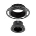 Saxby 92538 Trimless Downlight round Black 50W Matt black paint 50W GU10 reflector (Required) - westbasedirect.com