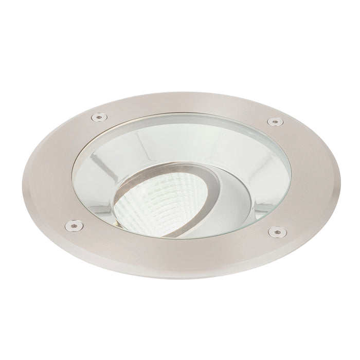 Saxby 94060 Hoxton IP67 16.5W Brushed stainless steel & clear glass 16.5W LED module (COB) Cool White - westbasedirect.com