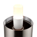 Saxby 94349 E27 LED Stick 8W Opal pc & gloss white plastic & bright nickel plate 8W LED E27 Cool White - westbasedirect.com