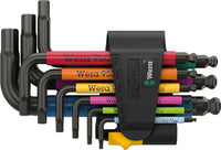 Wera 05022641001 950/9 Hex-Plus Multicolour Imperial 3, L-key set, imperial, BlackLaser