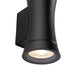 Saxby 95554 Camber 2lt Wall IP44 0W Textured black paint & clear glass 2 x 20W GU10 reflector (Required) - westbasedirect.com