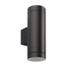 Saxby 98438 Palin XL IP44 7W Textured black paint & clear glass 2 x 7W LED GU10 (Required) - westbasedirect.com