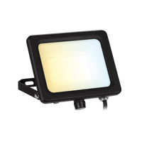 Aurora AU-FLV30CS 230V 30W VelaCS LED IP65 Adjustable Floodlight Black 3000K/4000K/6500K