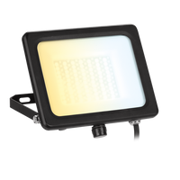 Aurora AU-FLV50CS 230V 50W VelaCS LED IP65 Adjustable Floodlight Black 3000K/4000K/6500K