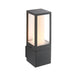 Saxby 99548 Lantern IP44 7W Textured grey paint & opal pc 7W LED GU10 (Required) - westbasedirect.com
