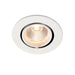 Saxby 99552 Axial round 9W Matt white paint & clear pc 9W LED module (COB) Warm White - westbasedirect.com