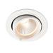 Saxby 99554 Axial round 30W Matt white paint & clear pc 30W LED module (COB) Warm White - westbasedirect.com