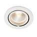Saxby 99554 Axial round 30W Matt white paint & clear pc 30W LED module (COB) Warm White - westbasedirect.com