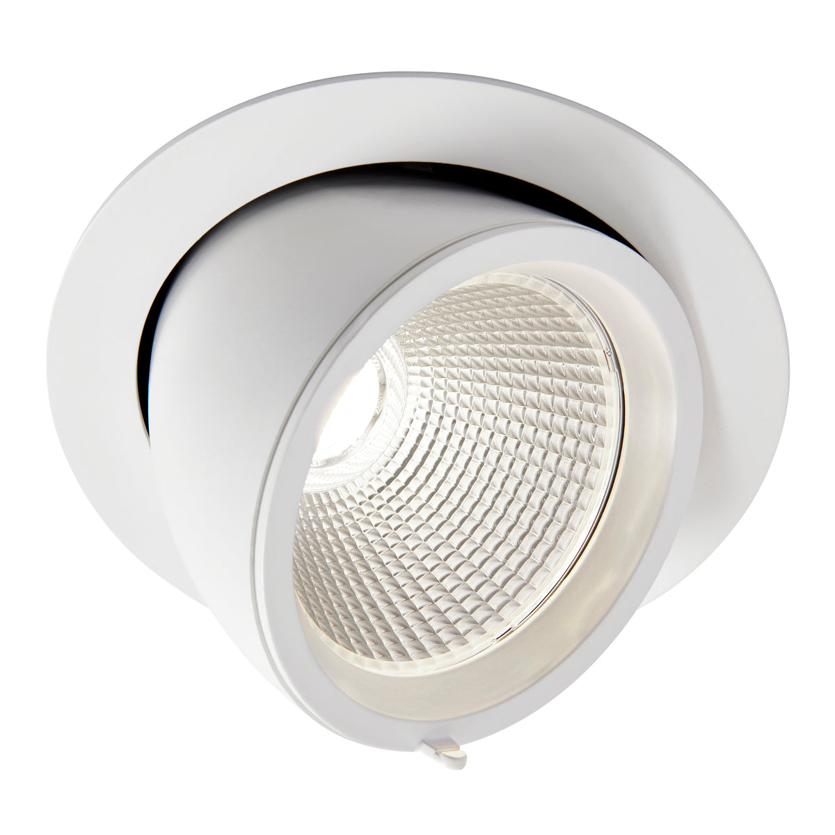 Saxby 99556 Axial round 36W Matt white paint & clear pc 36W LED module ...