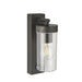 Saxby 99756 Hayden PIR IP44 15W Anthracite grey & clear pc 15W LED E27 (Required) - westbasedirect.com