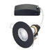 Saxby 99760 Speculo round IP65 50W Matt black paint & clear glass 50W GU10 reflector (Required) - westbasedirect.com