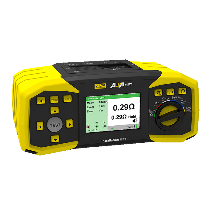Di-LOG ALVA MFT EV Multifunction Installation Tester Kit with EVSE Adaptor Plug - westbasedirect.com