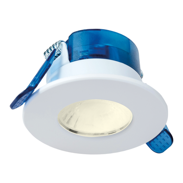 Aurora AU-R61W/40 5.5W LED IP65 Fixed Dimmable Fire Rated Downlight FastRFix CRI90 White 4000K - westbasedirect.com