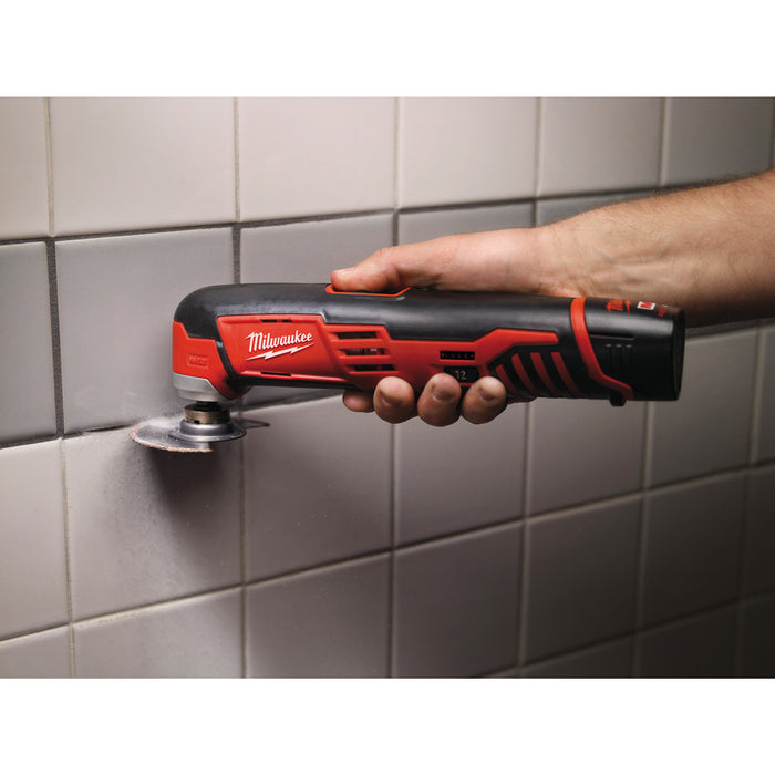 Milwaukee C12MT-402B 12V Sub Compact Multi-Tool, 2x 4.0Ah Batteries, Charger & Tool Bag