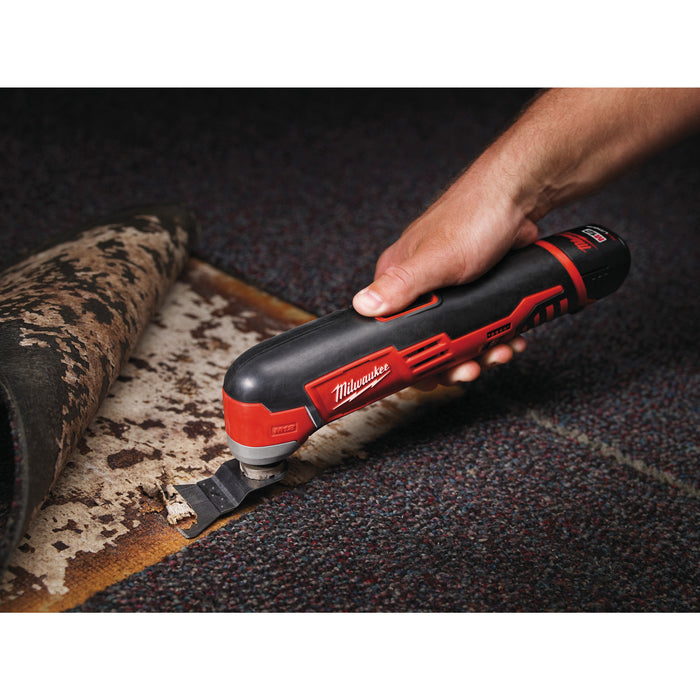 Milwaukee C12MT-402B 12V Sub Compact Multi-Tool, 2x 4.0Ah Batteries, Charger & Tool Bag