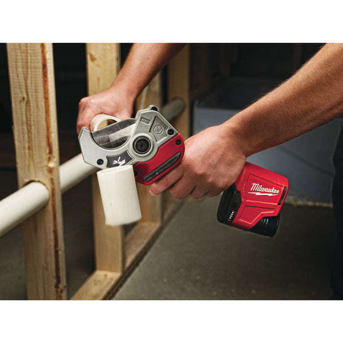 Milwaukee C12PPC-0 12V  Sub Compact PVC Pipe Cutter - Bare Unit