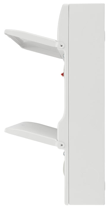 BG Fortress CF236MS31 36 Module 31 Way Unpopulated Metal Dual Row Consumer Unit with 100A Main Switch, 100A Terminal Block & 1x SPD