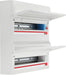 BG Fortress CF248MS43 48 Module 43 Way Unpopulated Metal Dual Row Consumer Unit with 100A Main Switch, 100A Terminal Block & 1x SPD - westbasedirect.com