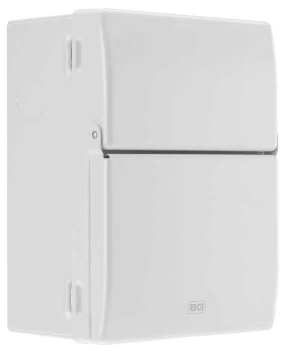 BG Fortress CF5R4P23 Garage Unit - IP20 Metal Enclosure, 40A Type A 30mA RCD, 6+32A MCB