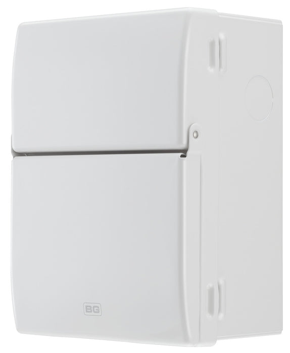 BG Fortress CF5R4P23 Garage Unit - IP20 Metal Enclosure, 40A Type A 30mA RCD, 6+32A MCB